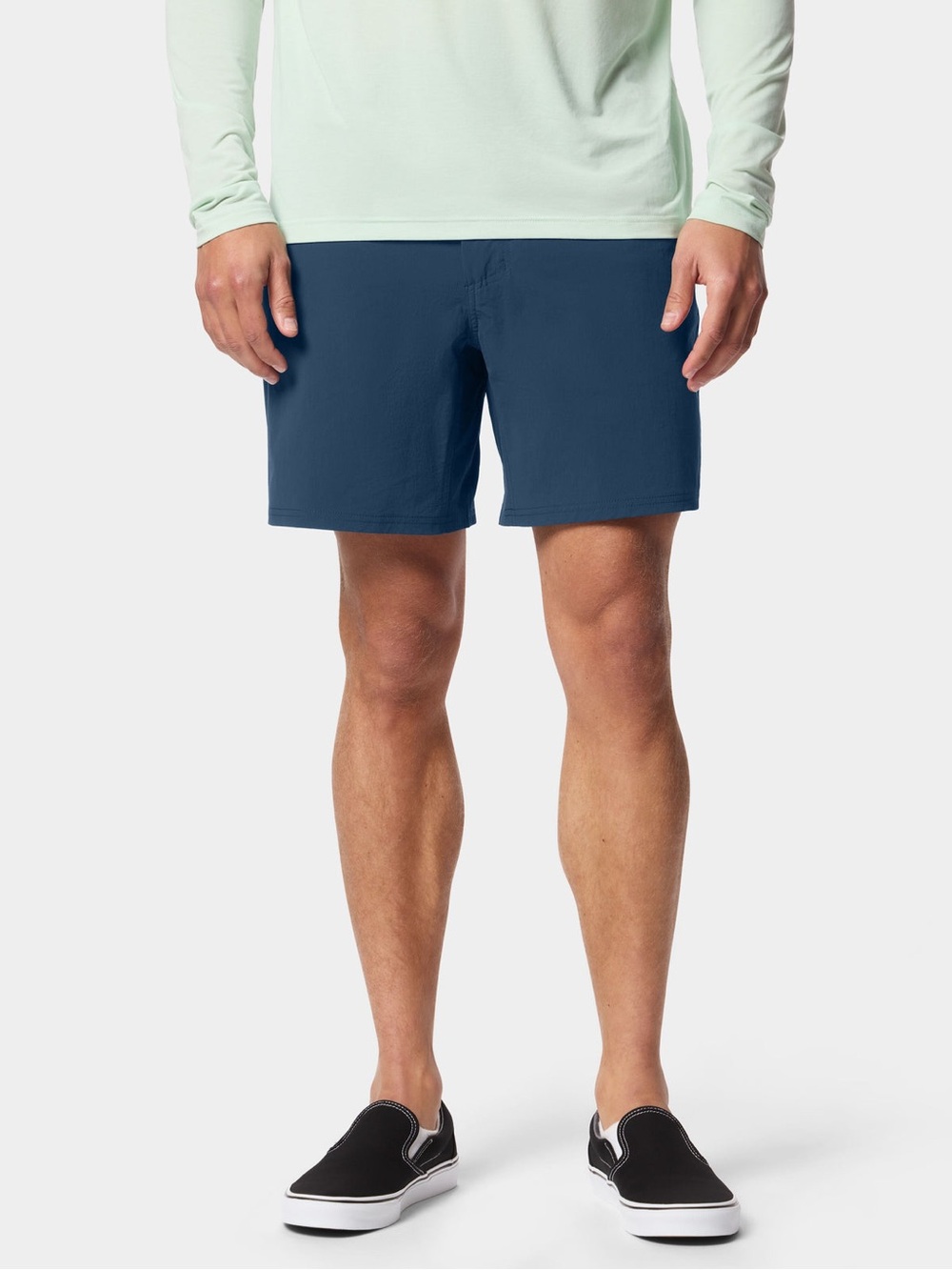 NWT Duck Camp Men’s Drifter Shorts 7” Lightweight UPF 40+ in Navy Blue S